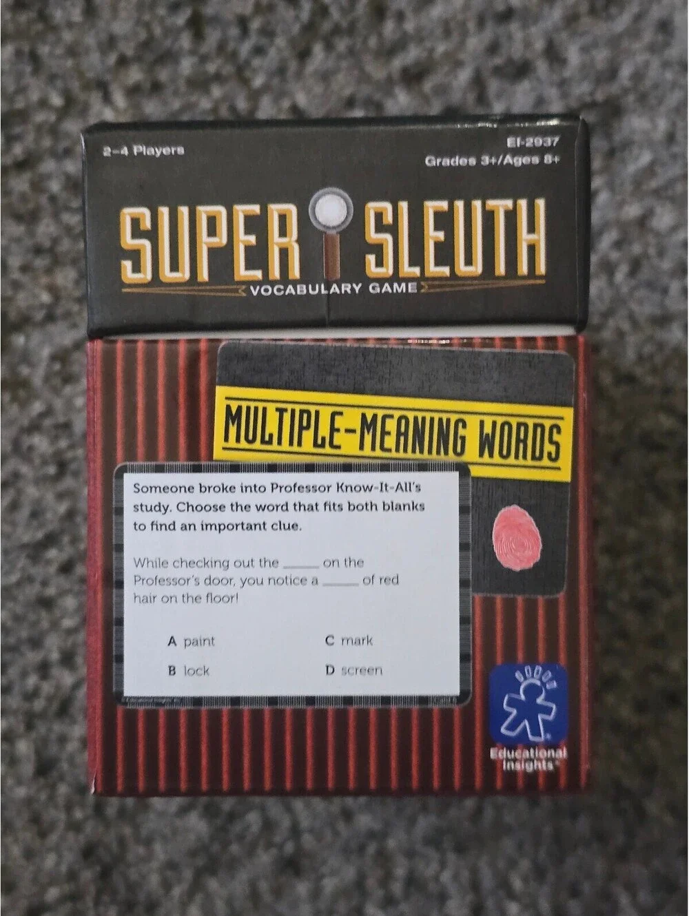 Super Sleuth Vocabulary Game - Grades 3+/Ages 8+